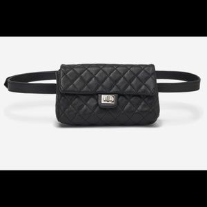 Chanel Black Uniform Caviar Belt Bag with authenticity card. Brand new!